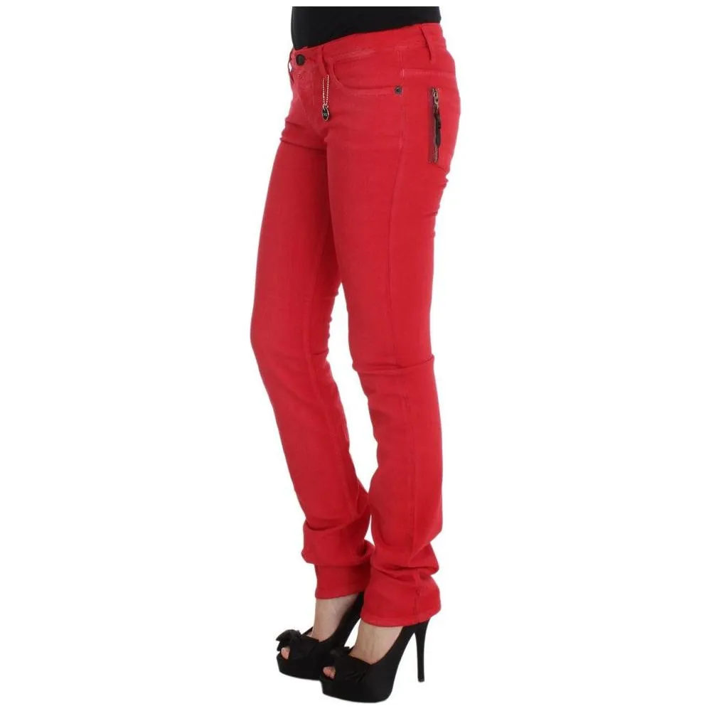 Costume National Red  Jeans & Pant