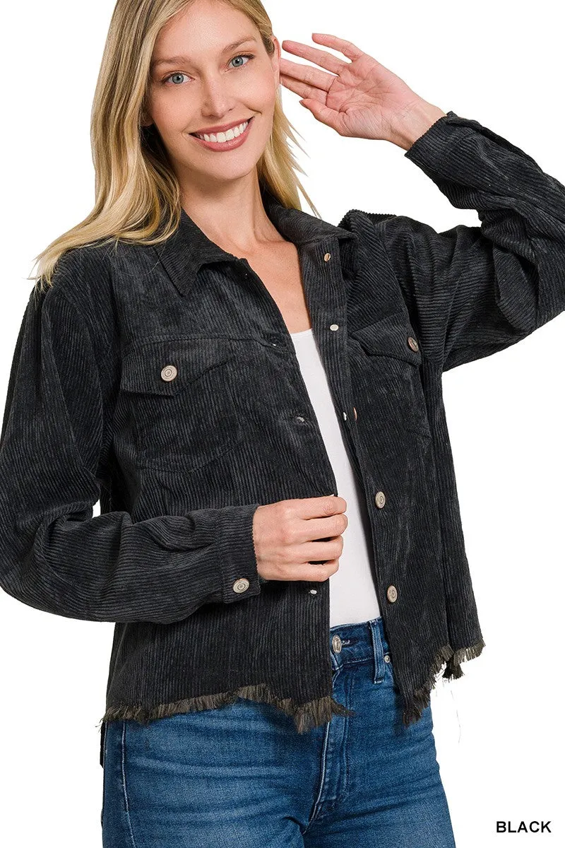 Dayna Corduroy Cropped Jacket