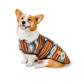 Denim Southwest Blanket Dog Coat