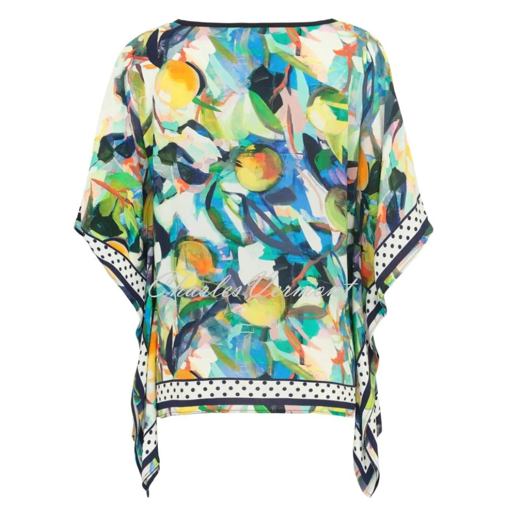 Dolcezza 'Orangerie' Poncho Style Top - Style 24650