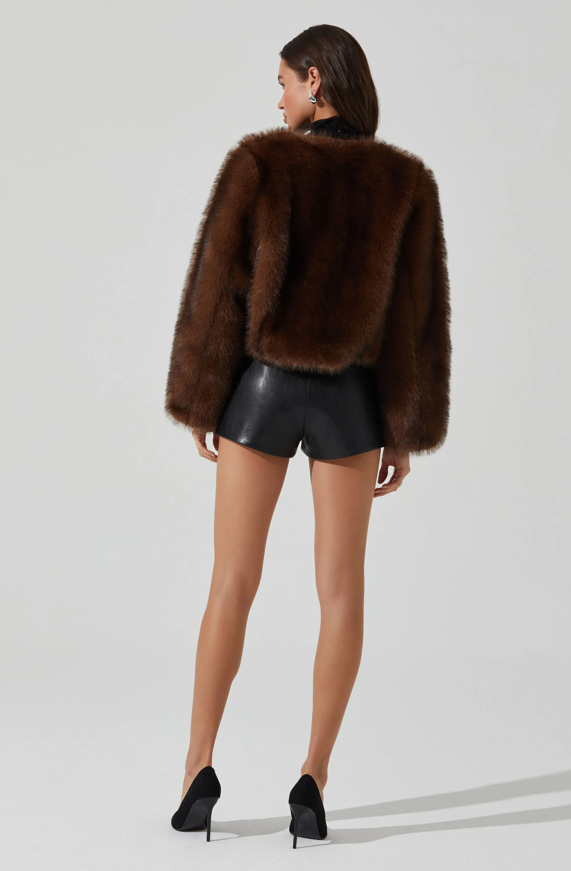 Doxey Faux Fur Cropped Jacket