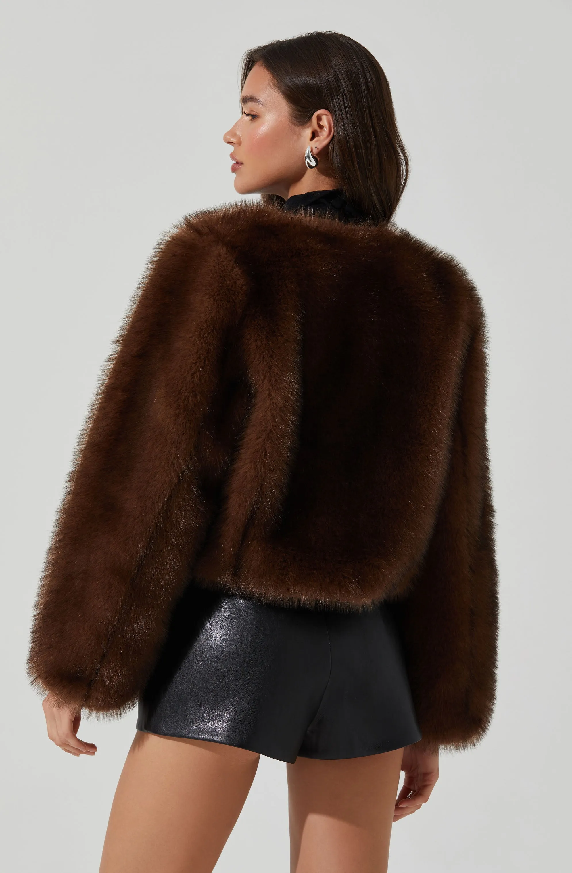 Doxey Faux Fur Cropped Jacket