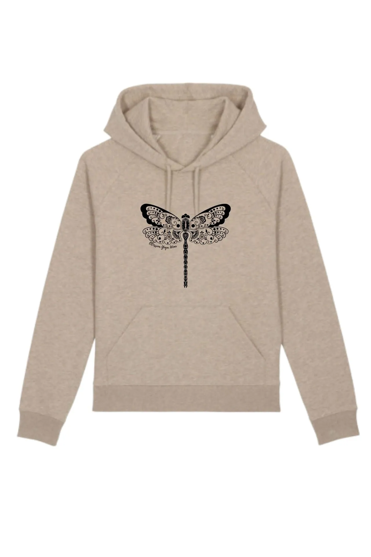 Dragonfly Print Yoga Hoodie