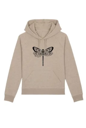 Dragonfly Print Yoga Hoodie