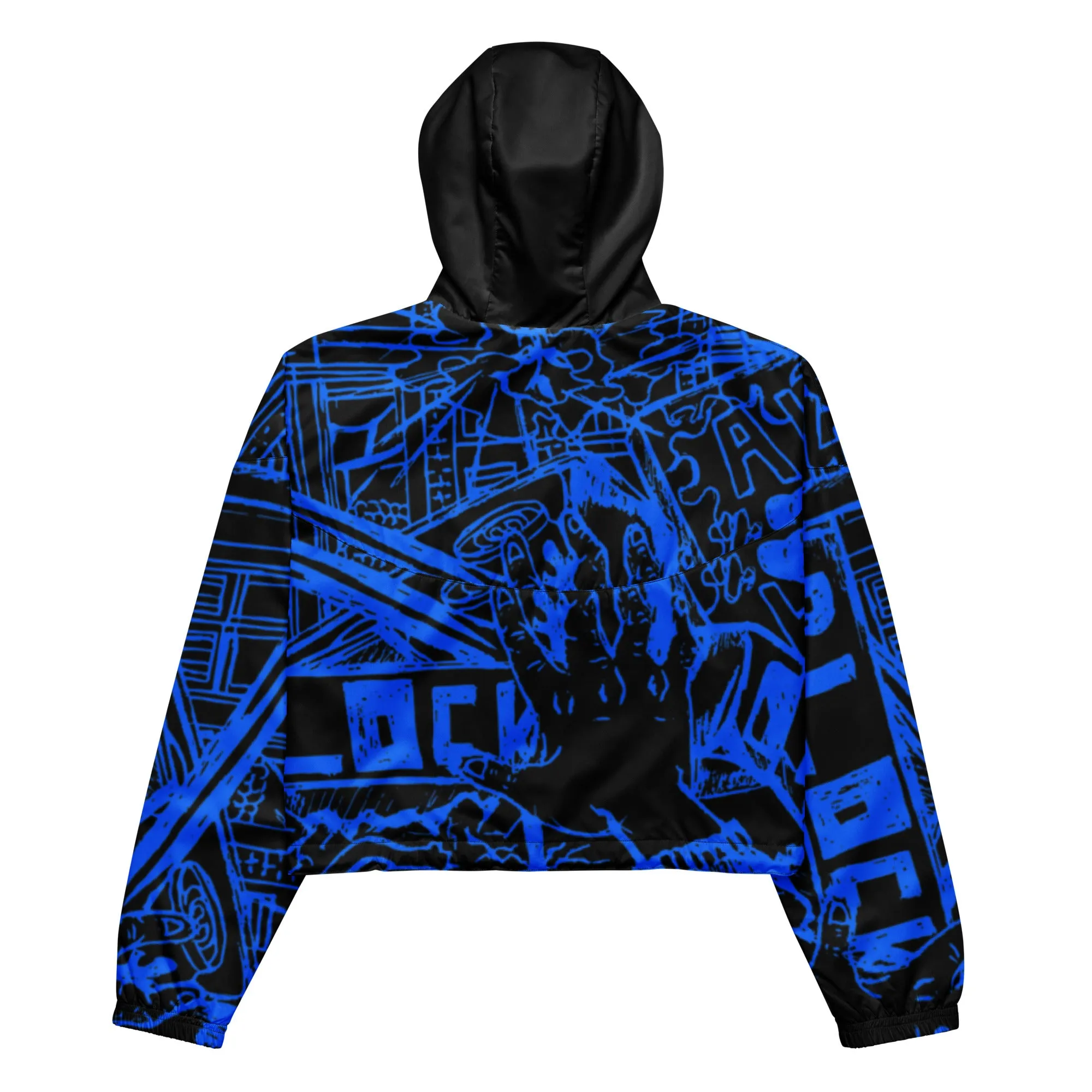 Dream Block Print Women’s cropped windbreaker