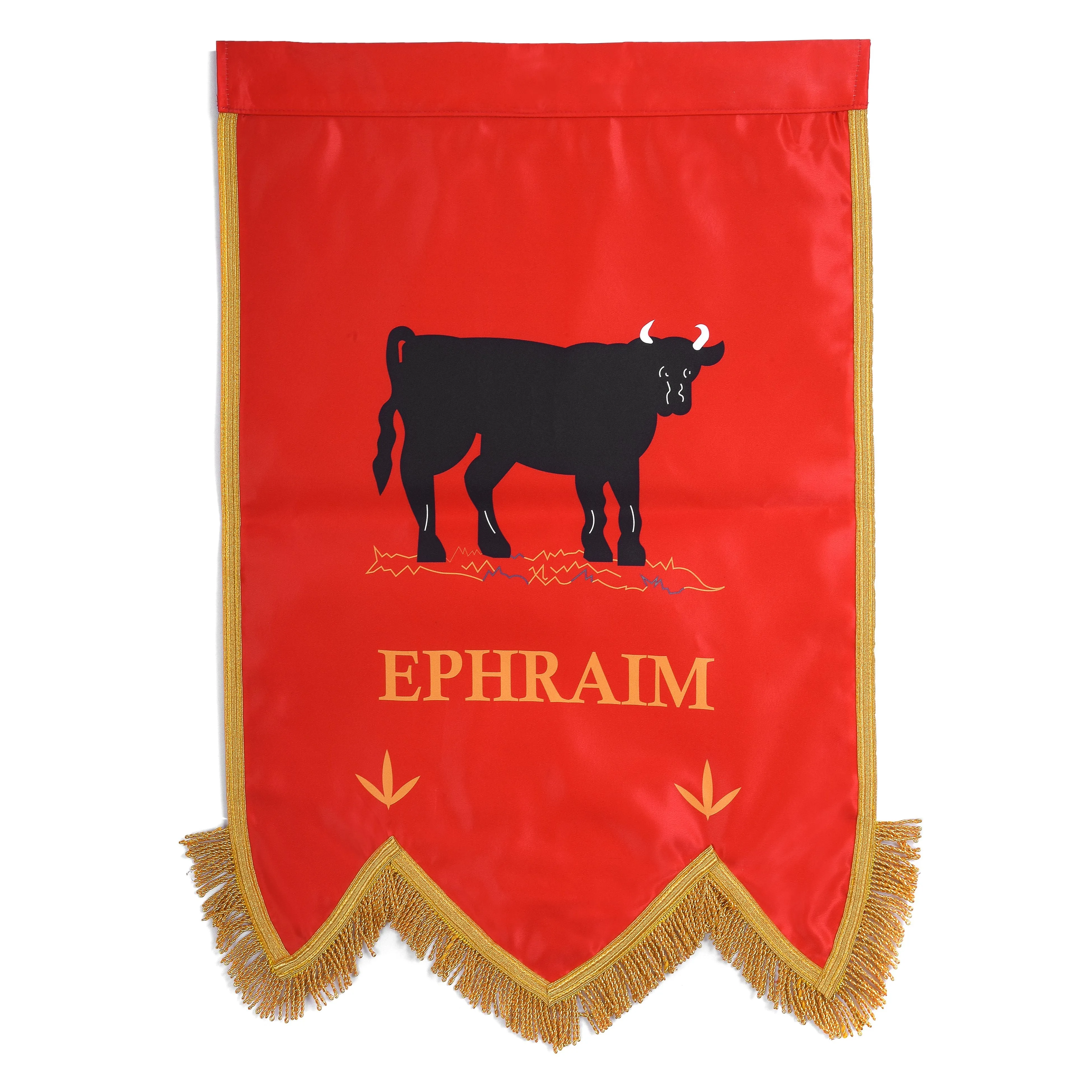 Ephraim Royal Arch Chapter Banner - Printed With Gold Braid & Fringe