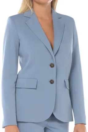 Erica Twill Blazer in Dusty Blue