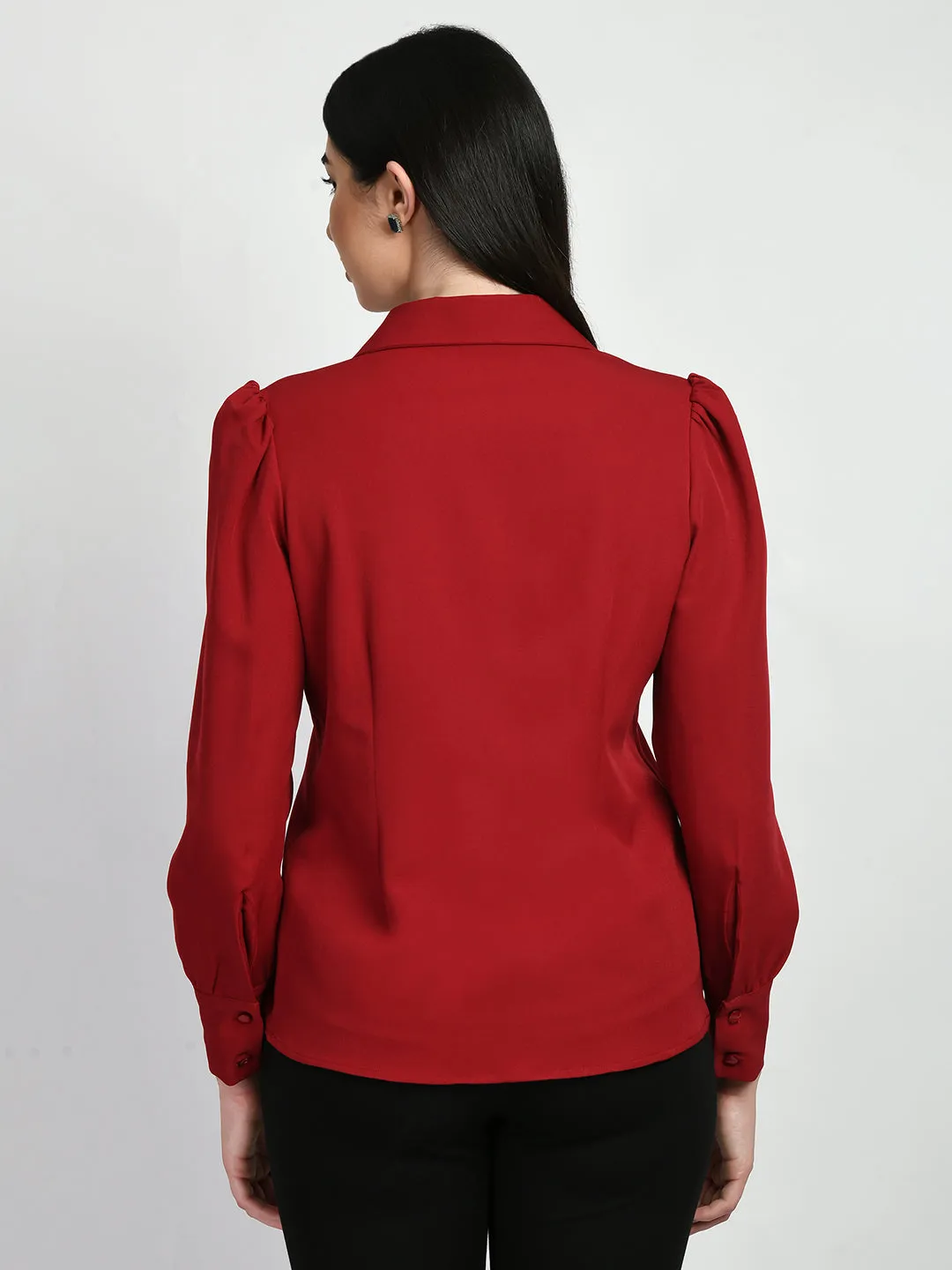 Exude Agility Blazer Top (Red)