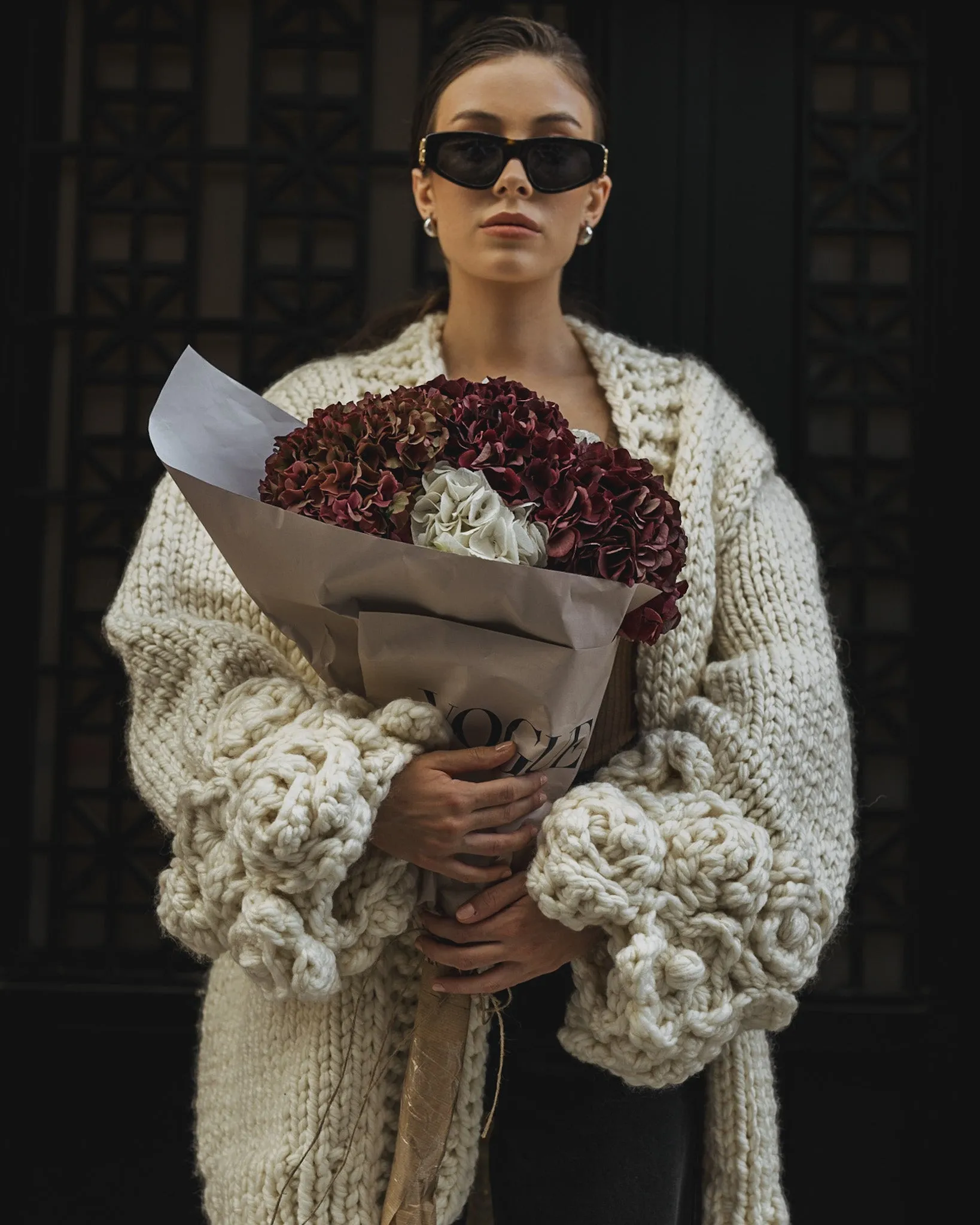 Floral Sleeves Cardigan