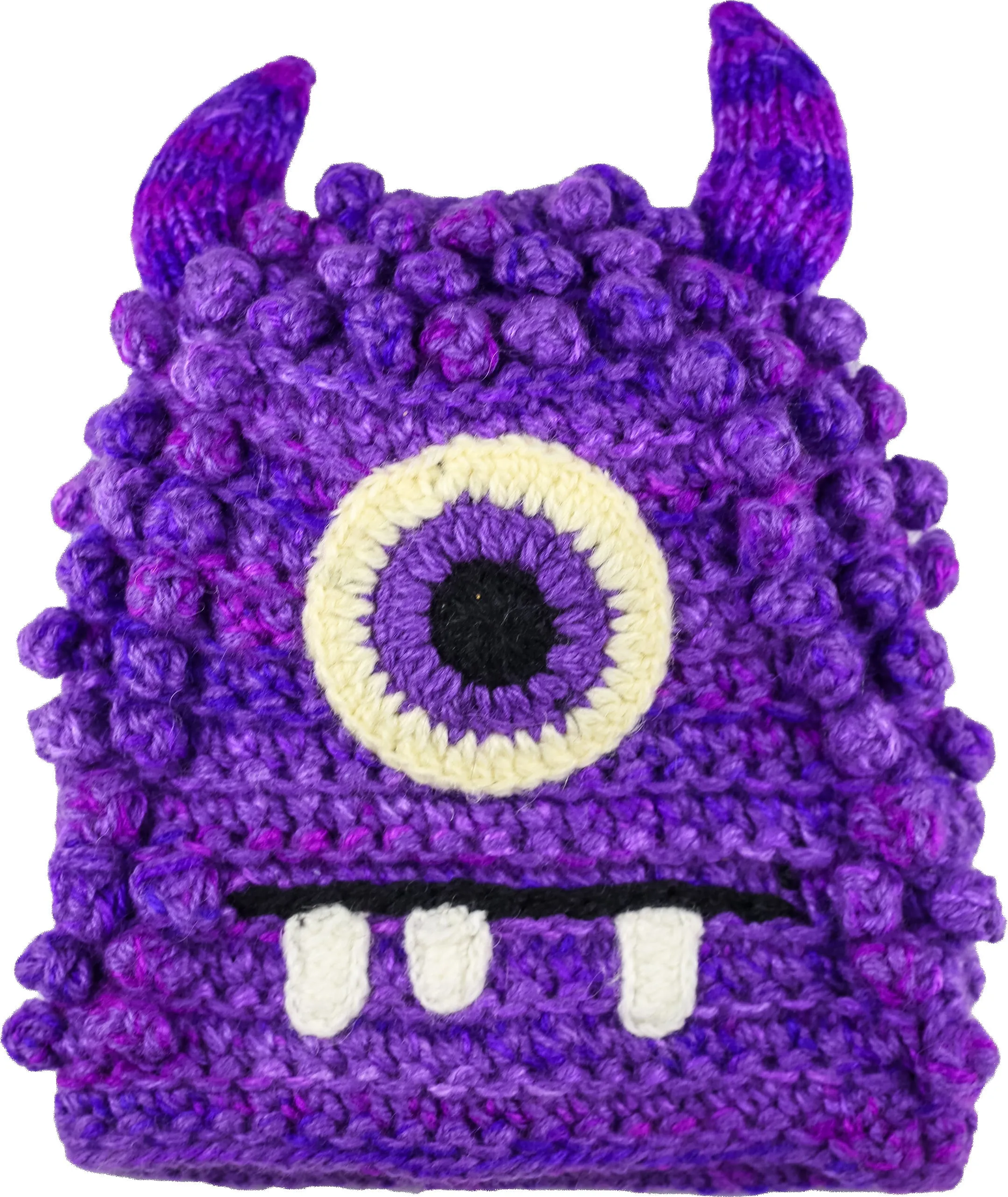 Fun Hand Knit Kids Monster Hat - Bally