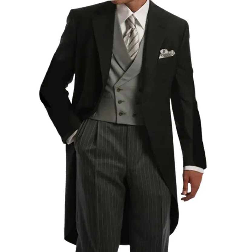 Funki Buys | Suits | Men's 3 Pcs Tailored Wedding Morning Suit