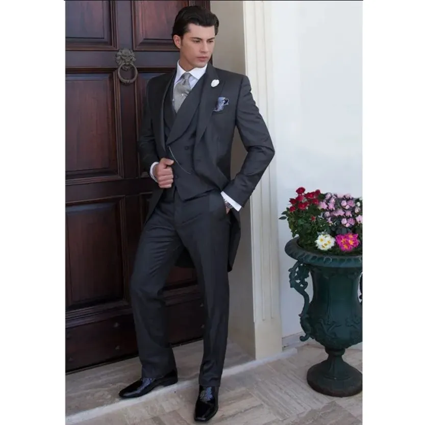 Funki Buys | Suits | Men's 3 Pcs Tailored Wedding Morning Suit