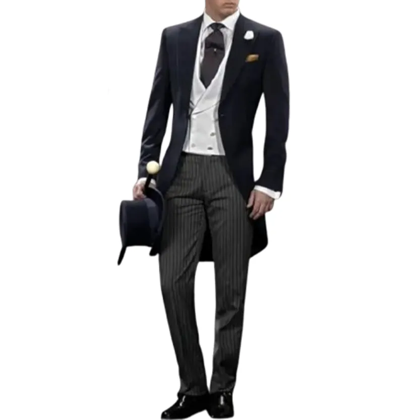 Funki Buys | Suits | Men's 3 Pcs Tailored Wedding Morning Suit