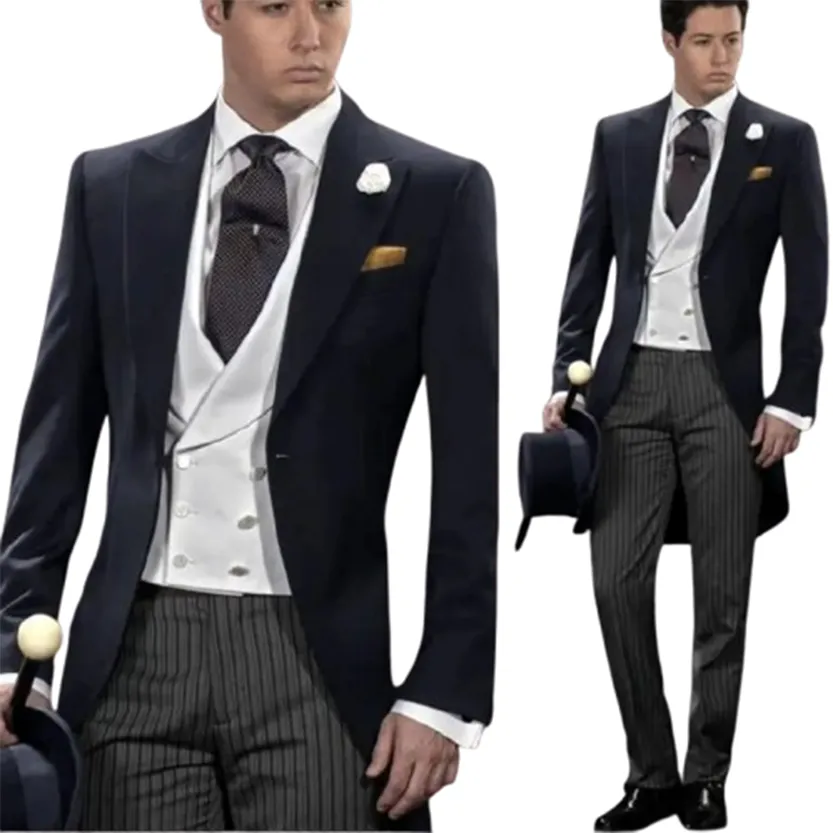 Funki Buys | Suits | Men's 3 Pcs Tailored Wedding Morning Suit