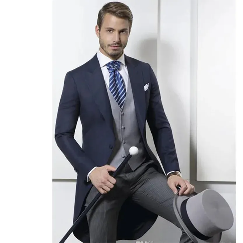 Funki Buys | Suits | Men's 3 Pcs Tailored Wedding Morning Suit