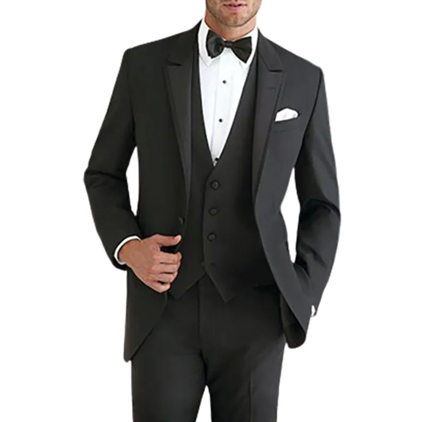 Funki Buys | Suits | Men's Formal Tuxedos | 3 Pcs Slim Fit