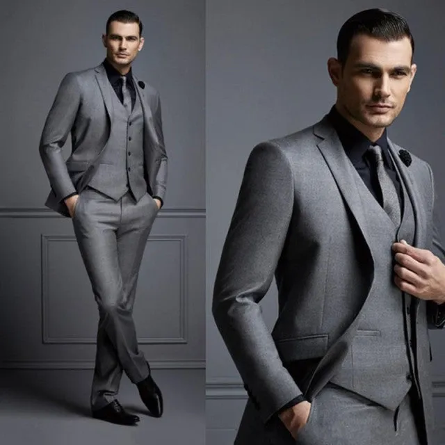 Funki Buys | Suits | Men's Formal Wedding Attire | 3 Pcs Slim Fit