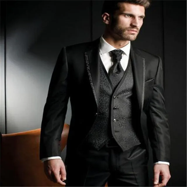 Funki Buys | Suits | Men's Formal Wedding Attire | 3 Pcs Slim Fit