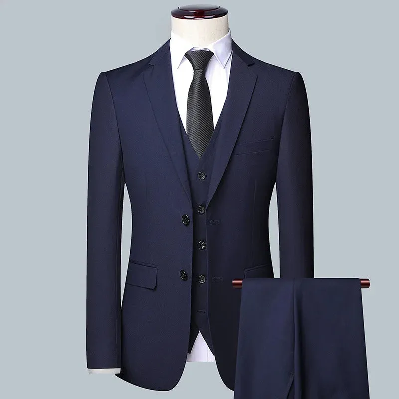 Funki Buys | Suits | Men's High Quality 3 Pcs Formal Dress Suit