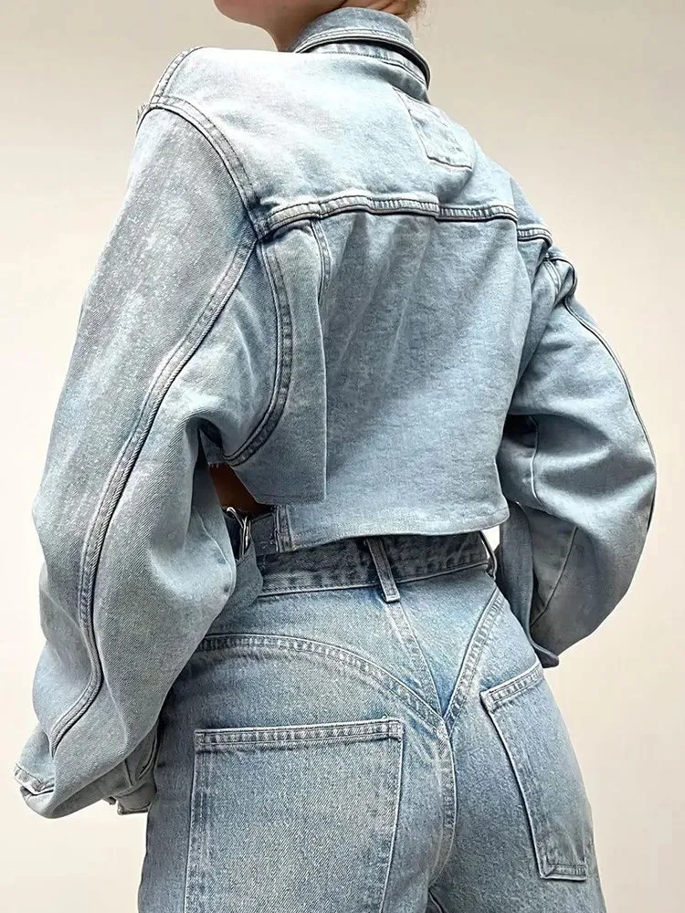 Glasgow Cropped Denim Jacket