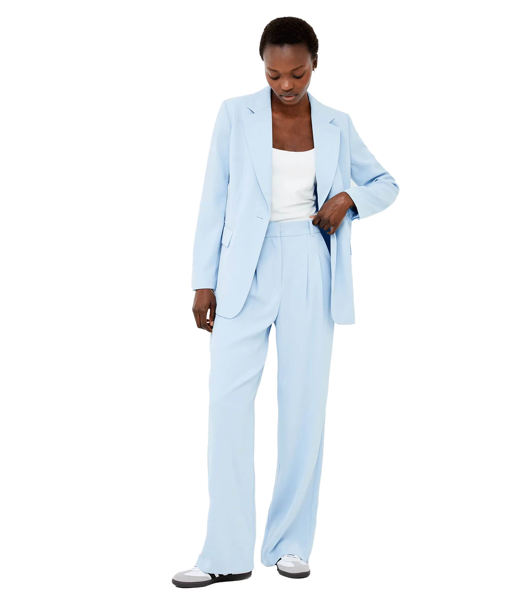 Harrie Suiting Single Breasted Blazer - Blue