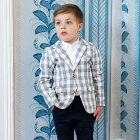 Hayden Boy Blazer - Wool Plaid