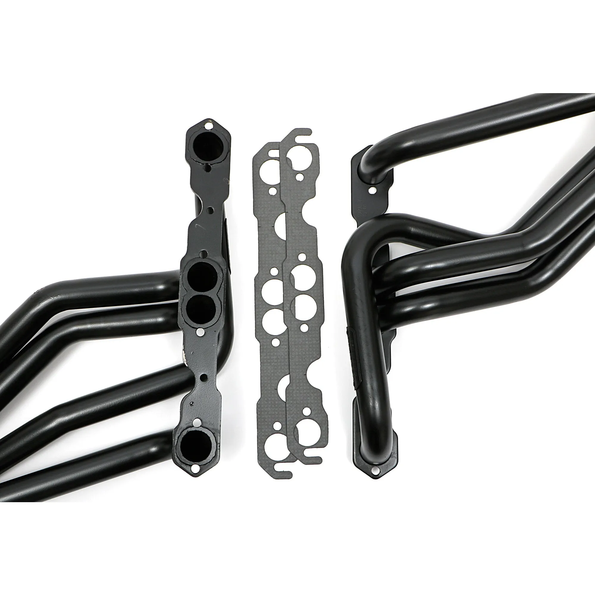 Hedman Hedders Street Headers - 1.625 in Primary - 3 in Collector - Black Paint - Small Block Chevy - GM Fullsize SUV / Truck 1967-91 69090 - Pair