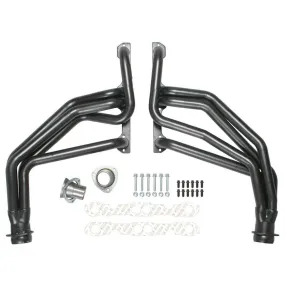 Hedman Hedders Street Headers - 1.625 in Primary - 3 in Collector - Black Paint - Small Block Chevy - GM Fullsize SUV / Truck 1967-91 69090 - Pair