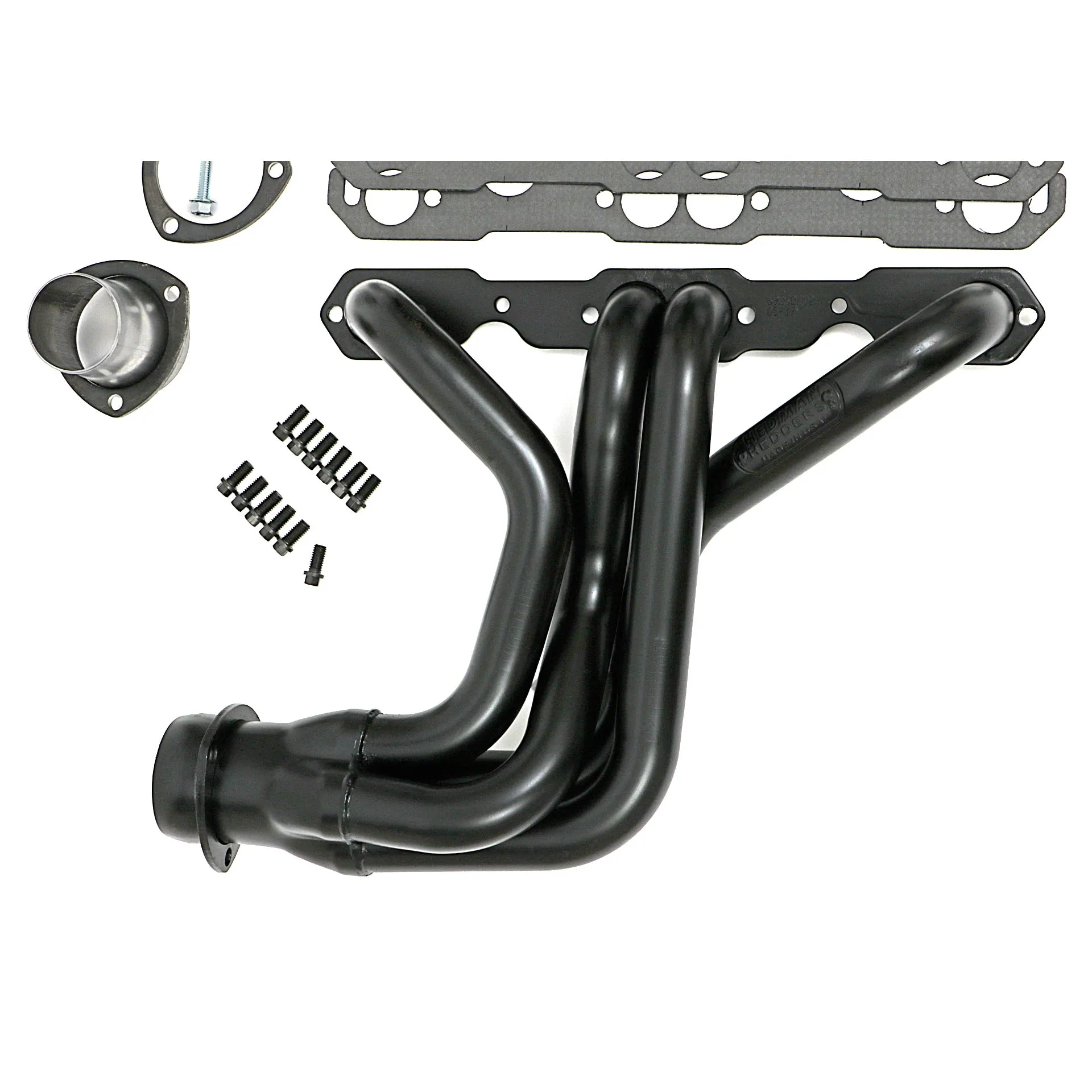 Hedman Hedders Street Headers - 1.625 in Primary - 3 in Collector - Black Paint - Small Block Chevy - GM Fullsize SUV / Truck 1967-91 69230 - Pair