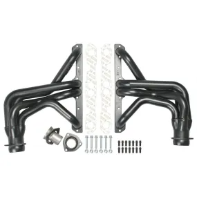 Hedman Hedders Street Headers - 1.625 in Primary - 3 in Collector - Black Paint - Small Block Chevy - GM Fullsize SUV / Truck 1967-91 69230 - Pair