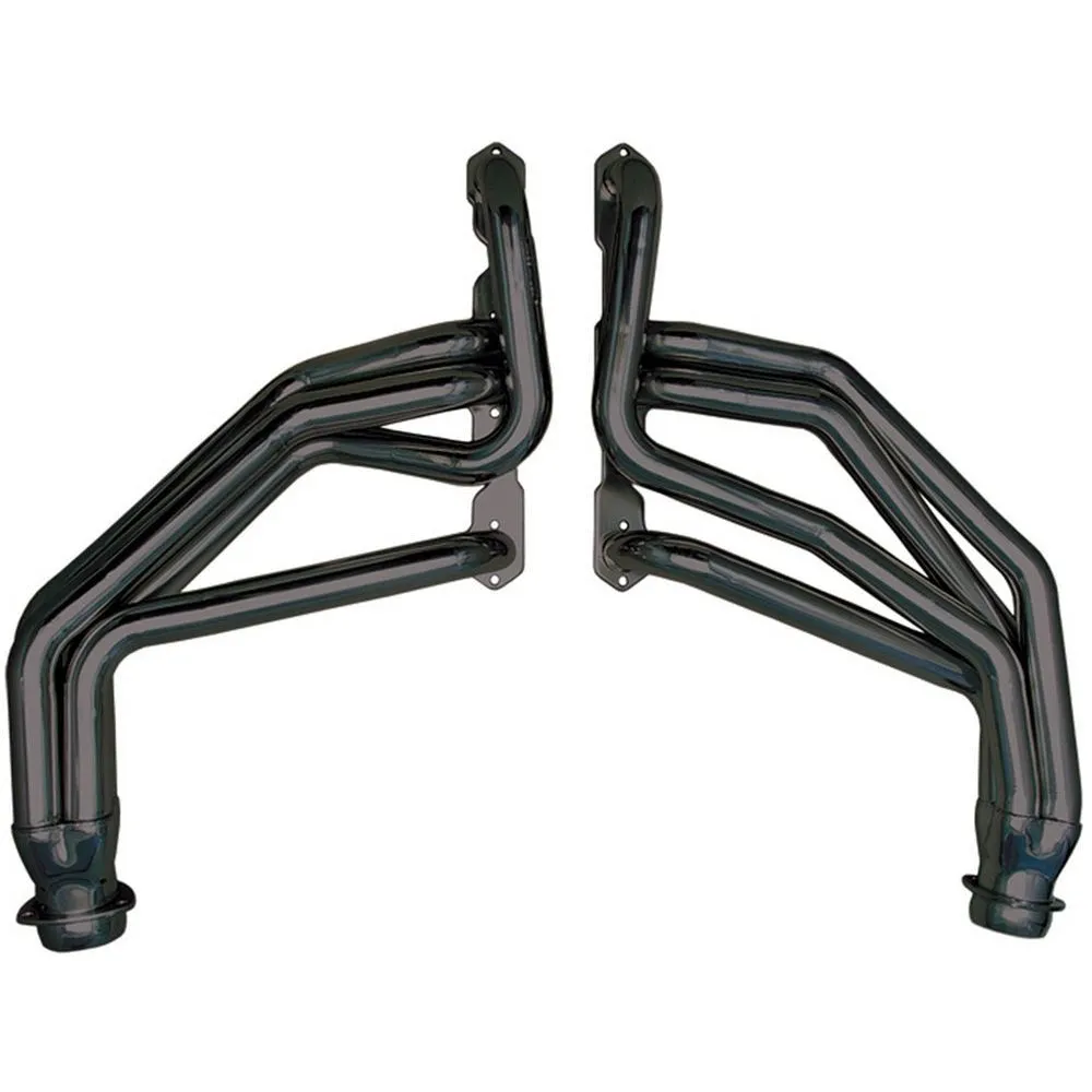 Hedman Hedders Street Headers - 1.75 in Primary - 3 in Collector - Black Paint - Small Block Chevy - GM Fullsize SUV / Truck 1967-91 - Pair