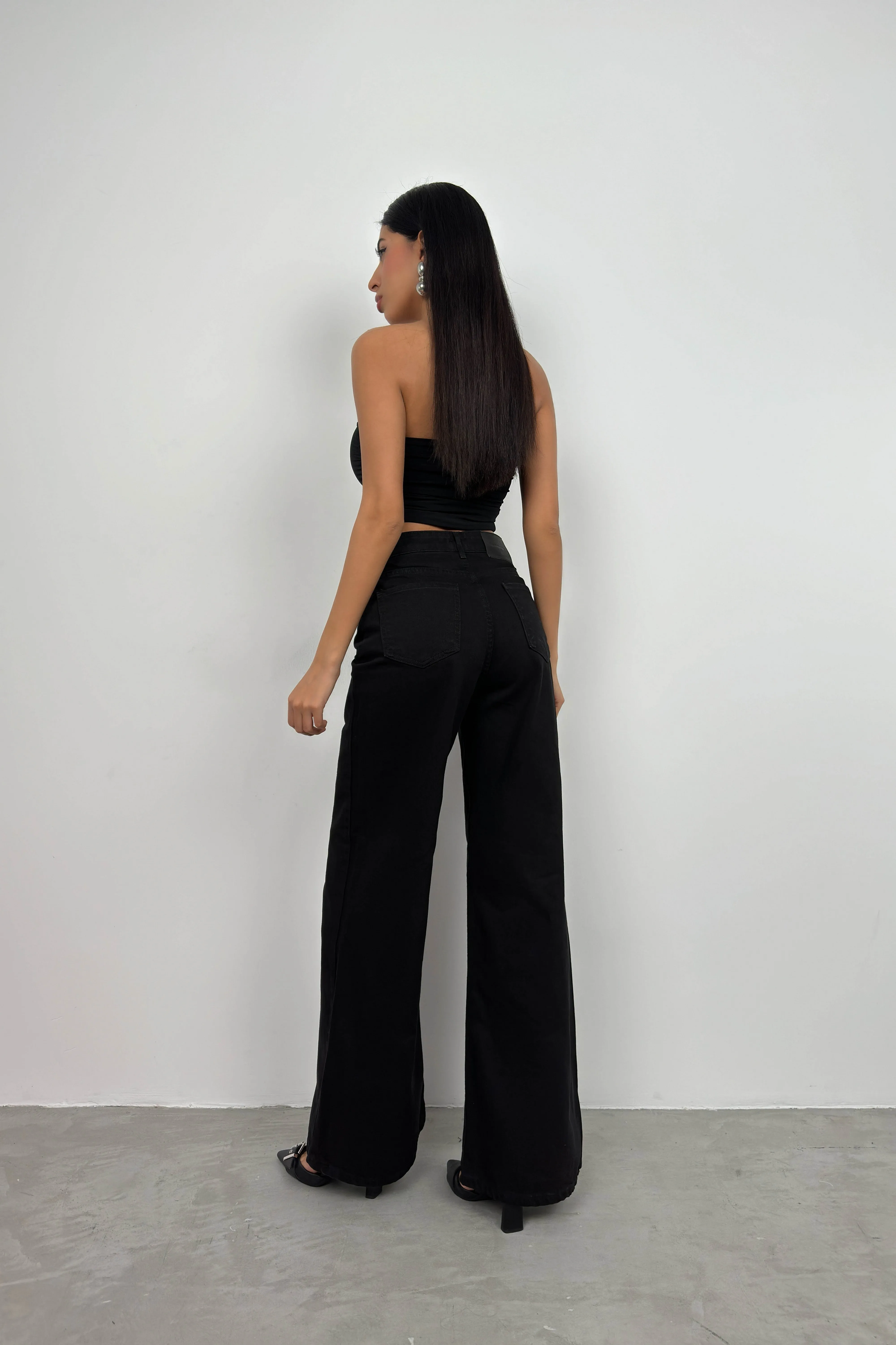 High Waist Palazzo Jeans