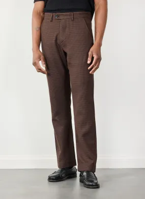 Houndstooth Tailored Trousers | Espresso