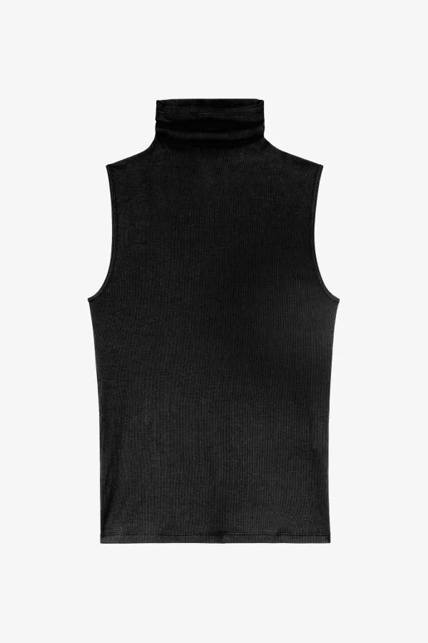 Jett Tank - Organic Ribbed Pima Cotton :: Black