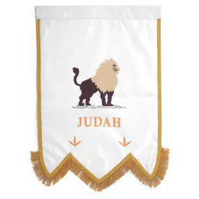 Judah Royal Arch Chapter Banner - Printed With Gold Braid & Fringe