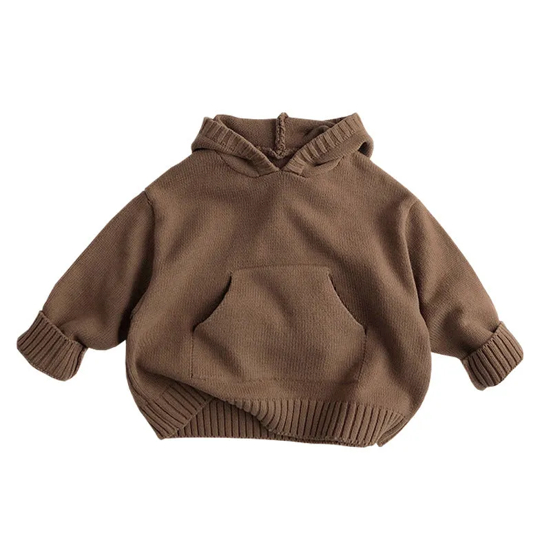 Knitted Cotton Baby Hoodie