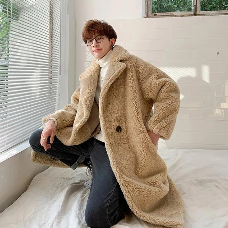 [Korean Style] Diny Fur Oversized Coats