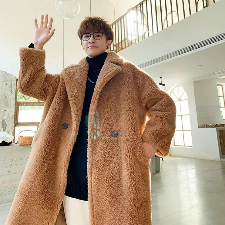 [Korean Style] Diny Fur Oversized Coats