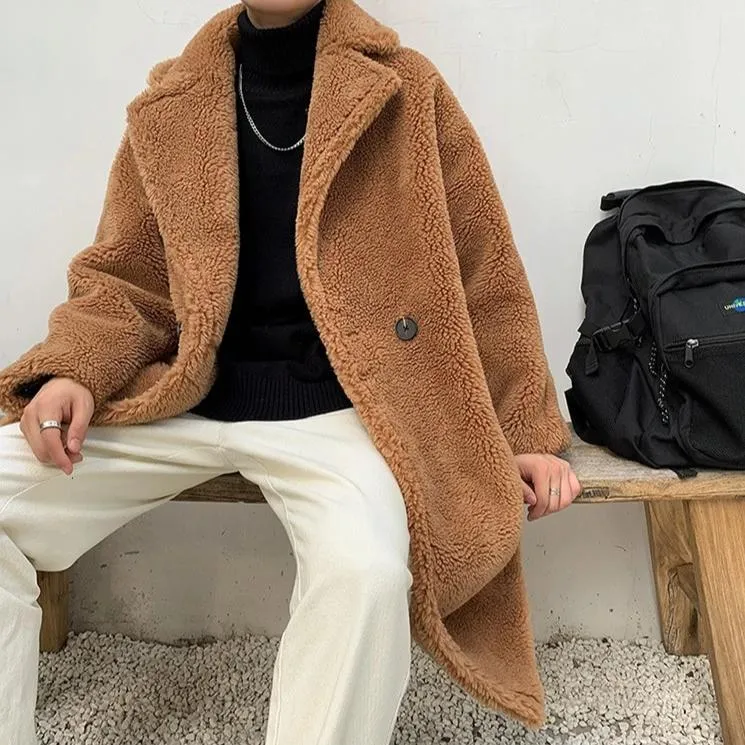 [Korean Style] Diny Fur Oversized Coats