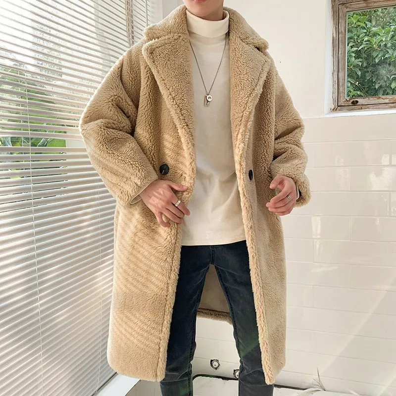 [Korean Style] Diny Fur Oversized Coats