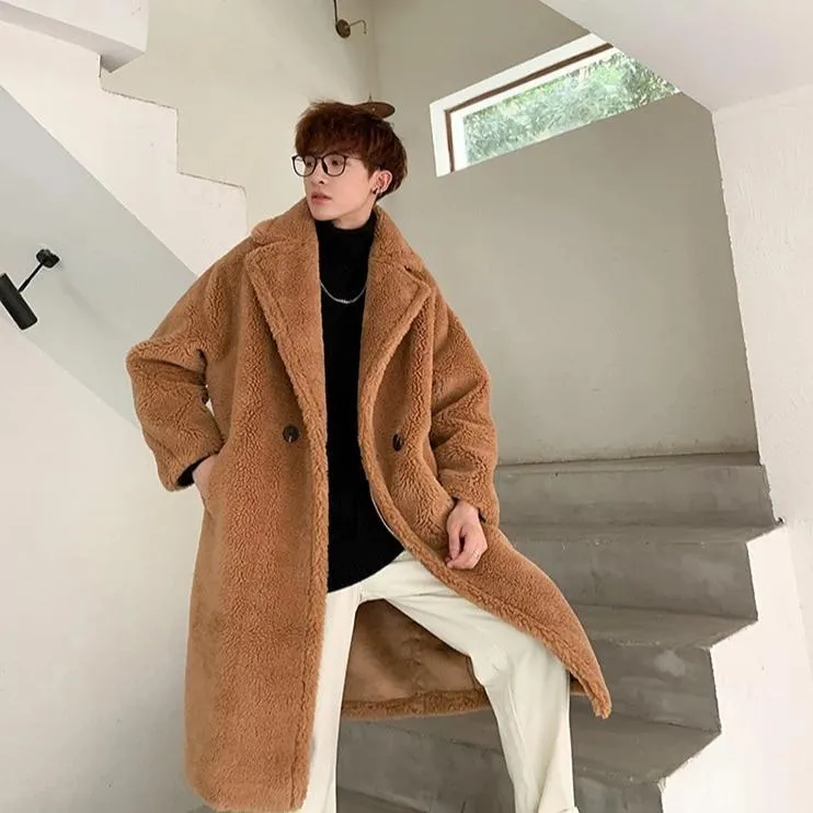 [Korean Style] Diny Fur Oversized Coats