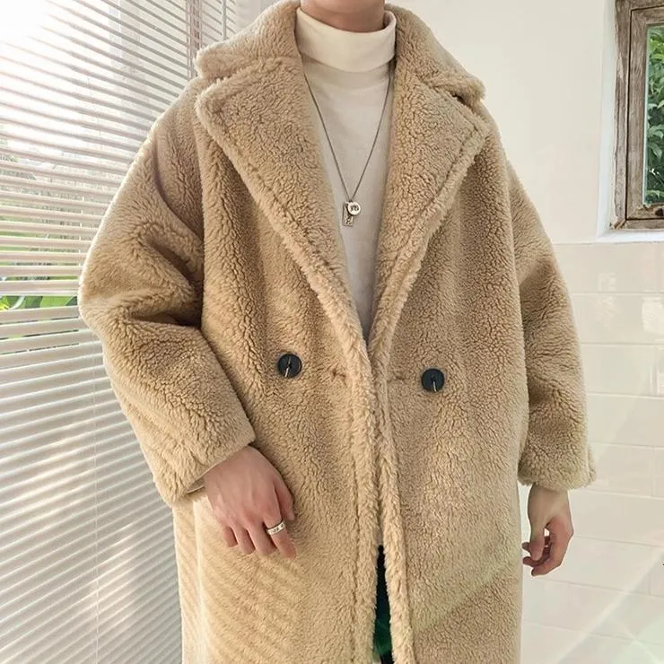 [Korean Style] Diny Fur Oversized Coats