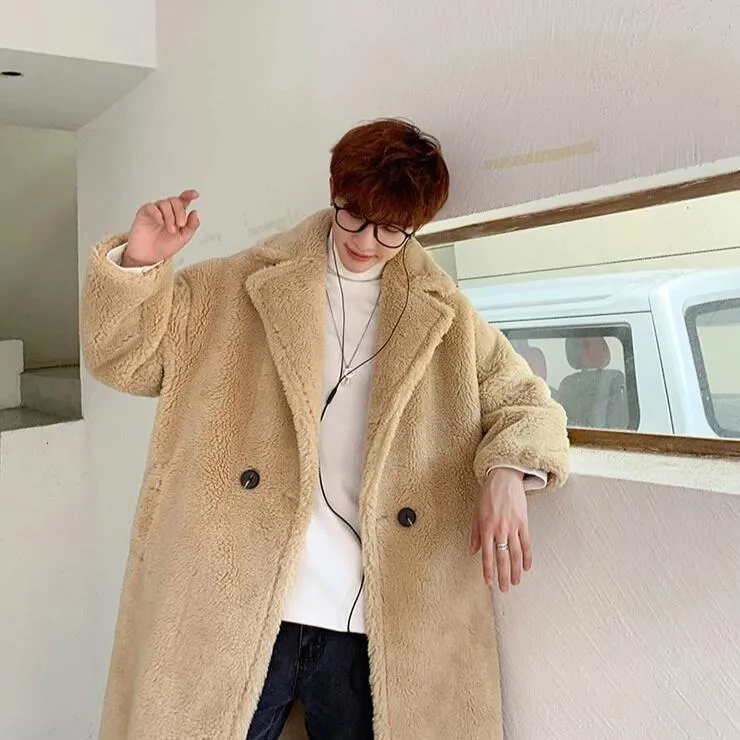 [Korean Style] Diny Fur Oversized Coats