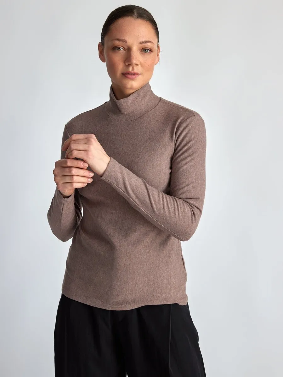 Lepidoptere Cerise Turtleneck (Icy Brown)