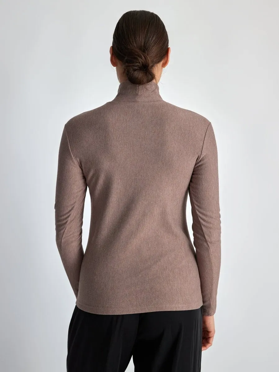 Lepidoptere Cerise Turtleneck (Icy Brown)