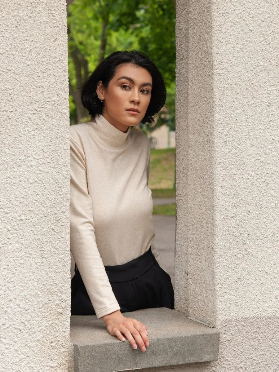 Lepidoptere Cerise Turtleneck (Ivory)