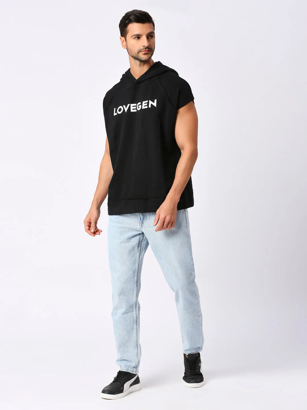 Men's Mid Blue Relaxed Fit Denim