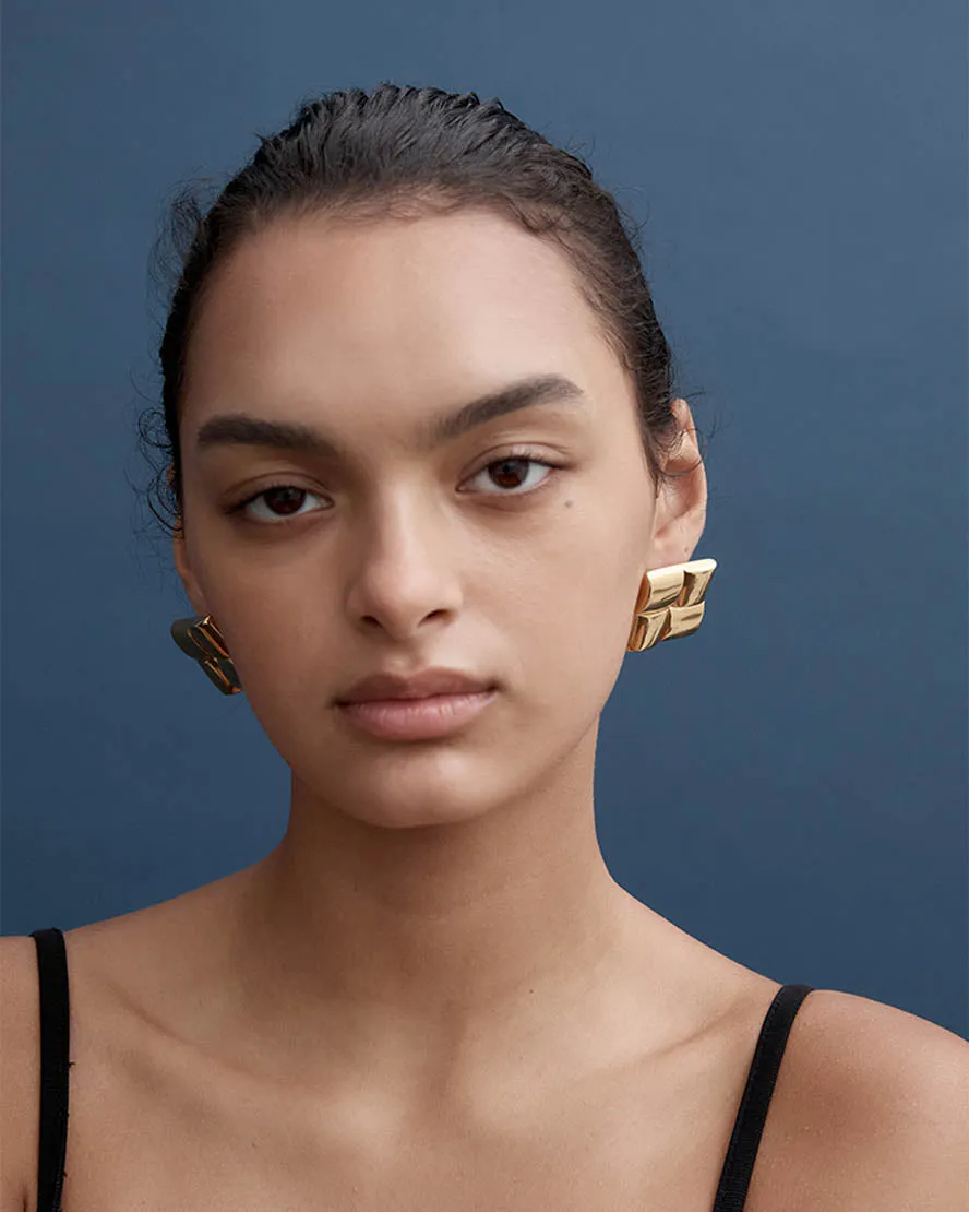 Naomi Earrings in Gold