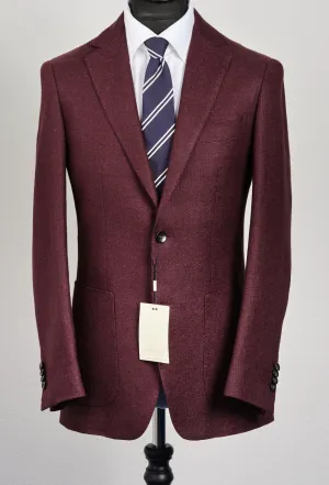 New Suitsupply Havana Dark Burgundy Magenta Speckled Wool/Linen Blazer - Size 38R