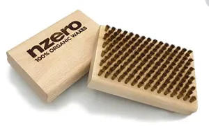 NZEROWAX – Brass Brush for Ski and Snowboard Maintenance 12 x 8 cm